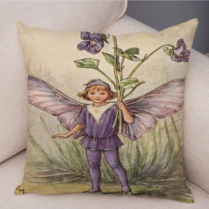 Children's Flower Fairies Cushion Covers 45cm x 45cm
