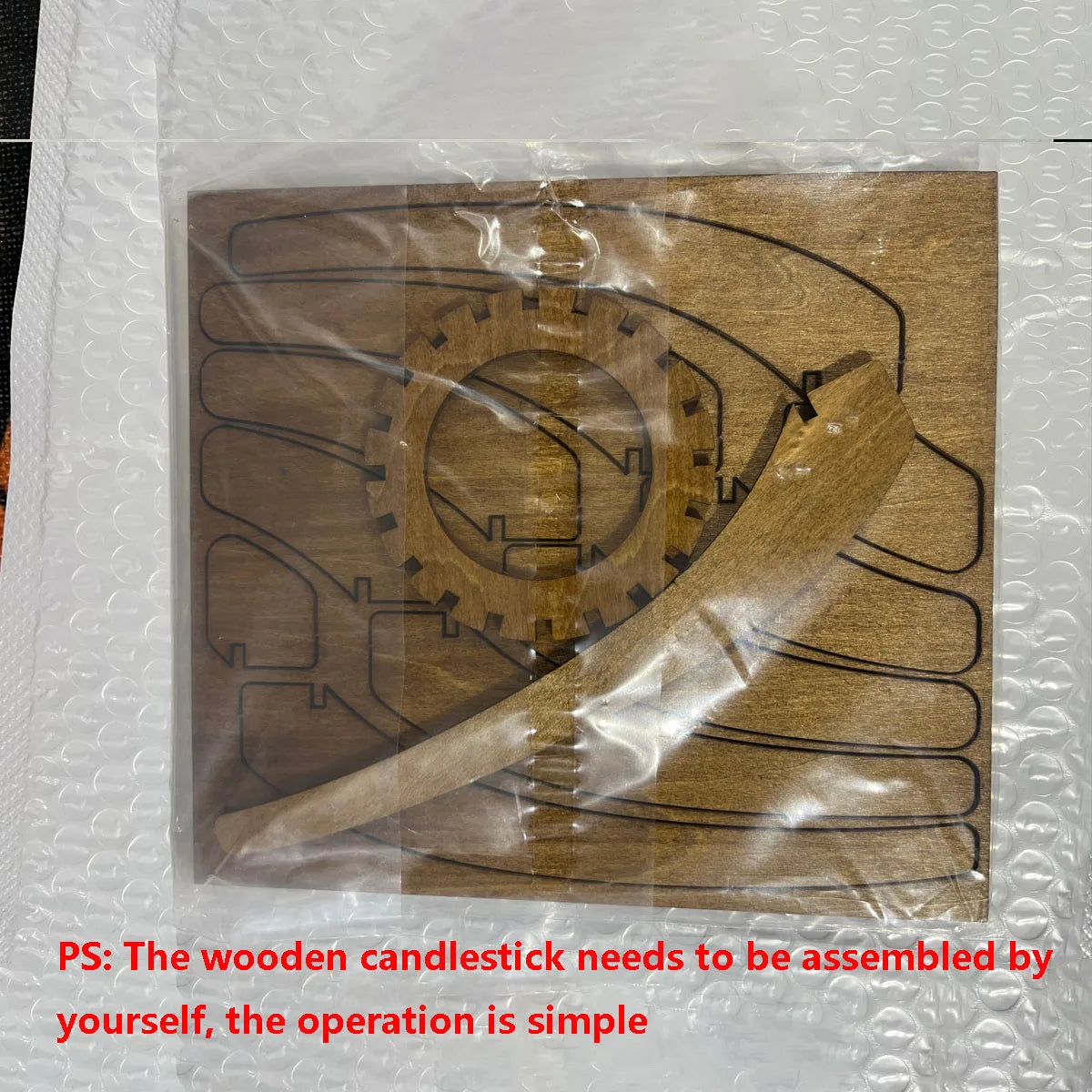 Cool Brown Wooden Spiral Candle Holder - Tea Light Lantern