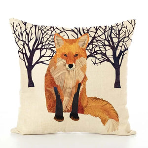 Fun Forest Animal Cushion Covers - fox
