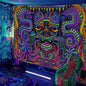 Psychedelic Neon UV Reactive Wall Hangings - For parties & Halloween