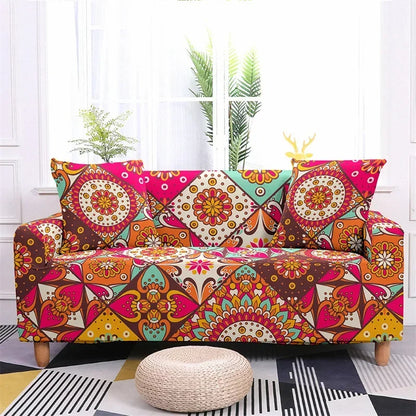 Boho Mandala Print Sofa Covers For 1 - 4 Seaters & L-Shaped Sofas