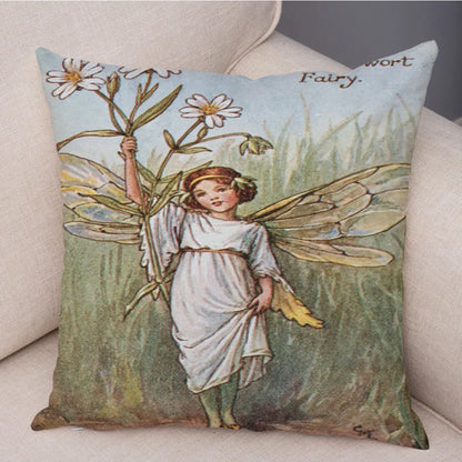Children's Flower Fairies Cushion Covers 45cm x 45cm