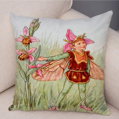 Children's Flower Fairies Cushion Covers 45cm x 45cm