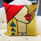 Picasso Embroidery Cushion Covers - 45cm x 45cm or 18in x 18in