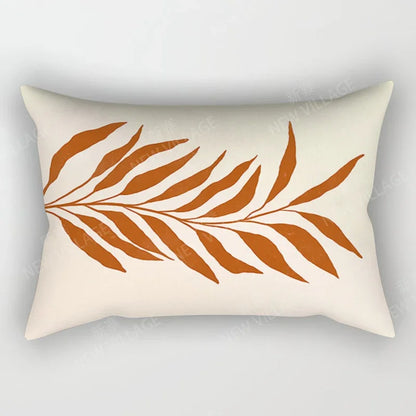 Arty Retro Floral Cushion Covers in Earthy Colours 30*50 cm