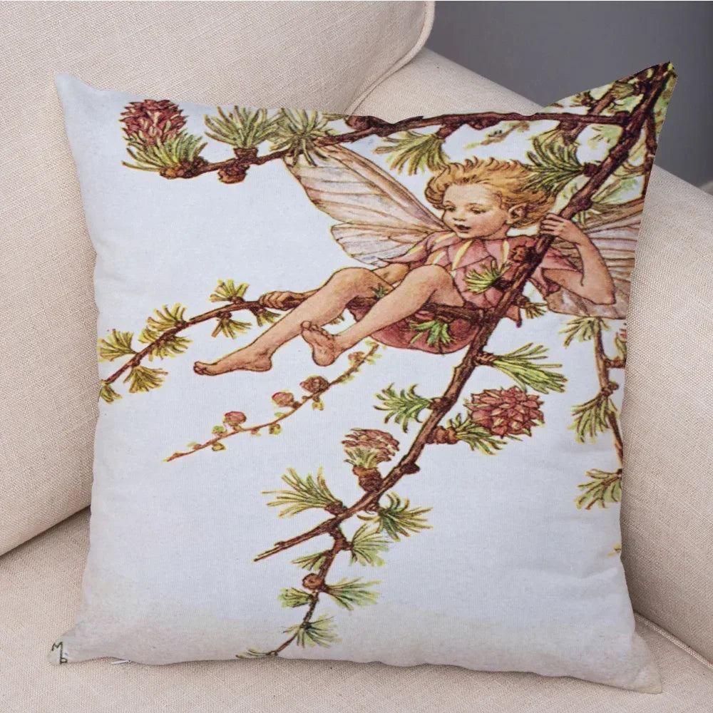 Children's Flower Fairies Cushion Covers 45cm x 45cm