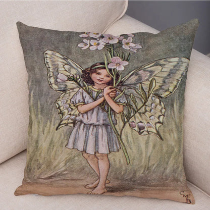 Children's Flower Fairies Cushion Covers 45cm x 45cm