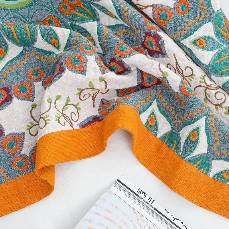Reversible Large Print Mandalas in 100% Cotton - Kingsize & Queensize