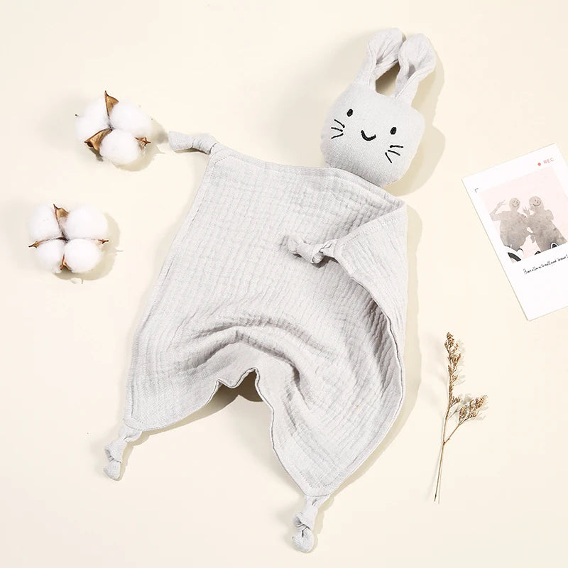 Rabbit 100% Cotton Comfort Blankets for Baby