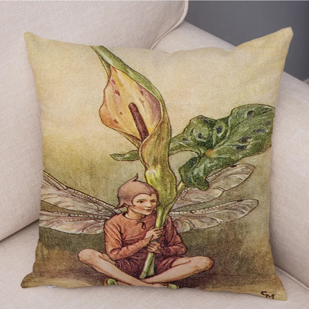 Children's Flower Fairies Cushion Covers 45cm x 45cm
