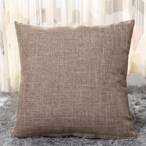 Beige Scandinavian Cotton Linen Cushion Covers 18in x 18in (9 colours)