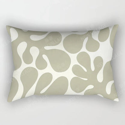 Arty Retro Floral Cushion Covers in Earthy Colours 30*50 cm