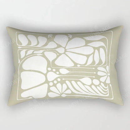 Arty Retro Floral Cushion Covers in Earthy Colours 30*50 cm