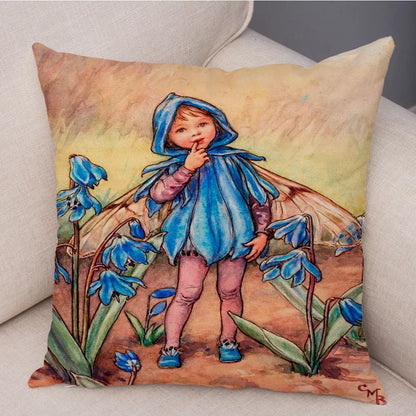 Children's Flower Fairies Cushion Covers 45cm x 45cm