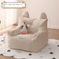 Beige Short Fleece Teddy Armchair Bean Bag For Toddlers (Includes filling)