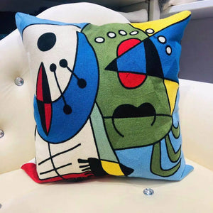 Picasso Embroidery Cushion Covers - 45cm x 45cm or 18in x 18in