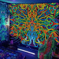 Psychedelic Neon UV Reactive Wall Hangings - For parties & Halloween