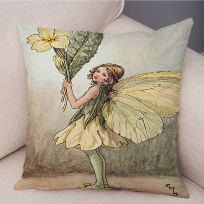 Children's Flower Fairies Cushion Covers 45cm x 45cm