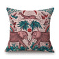 Jungle Style Leopard Spotted Elephant Cushion Covers