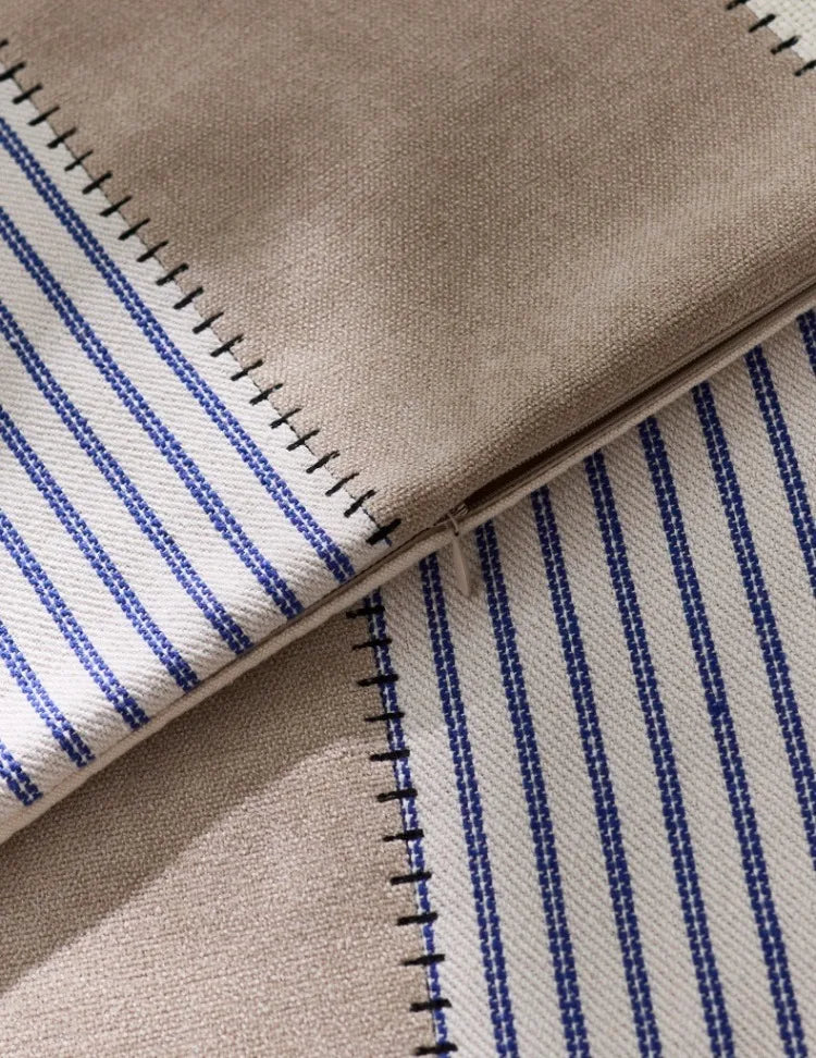 Cool Nordic Beige, Cream & Striped Cushion Covers - 2 Sizes