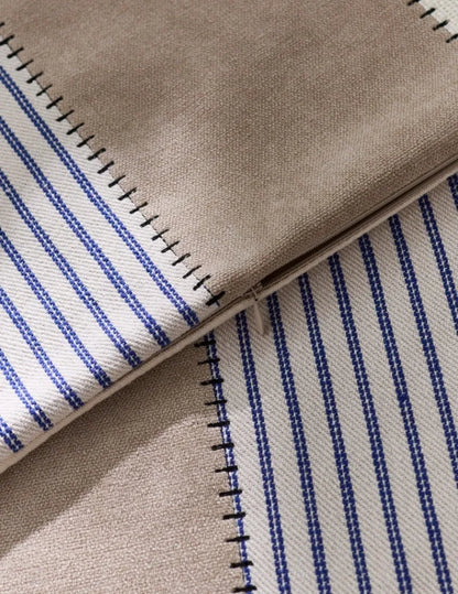 Cool Nordic Beige, Cream & Striped Cushion Covers - 2 Sizes