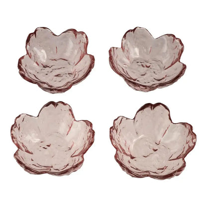 Cute Glass Flower Bowls for Candle Sand Wax