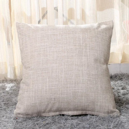 Cream Scandinavian Cotton Linen Cushion Covers 18in x 18in
