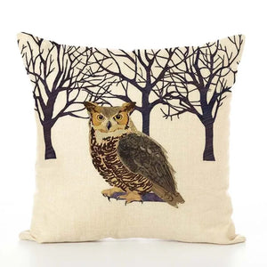Fun Forest Animal Cushion Covers - owl