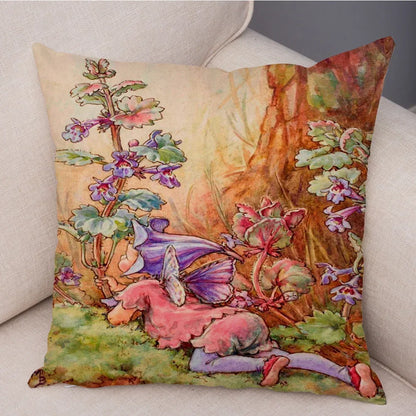 Children's Flower Fairies Cushion Covers 45cm x 45cm