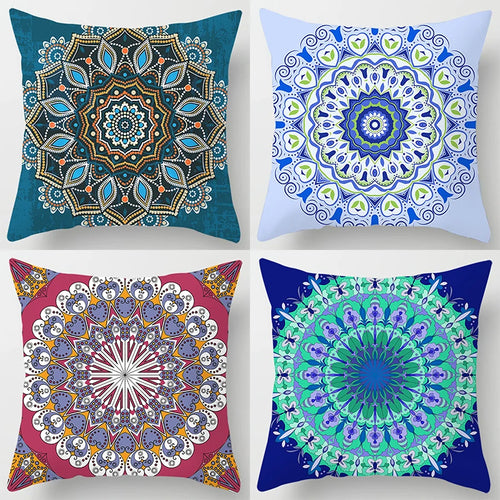 Boho Colourful Mandala Cushion Covers - Many Designs