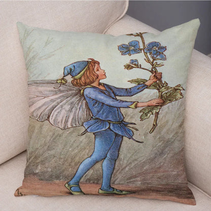 Children's Flower Fairies Cushion Covers 45cm x 45cm