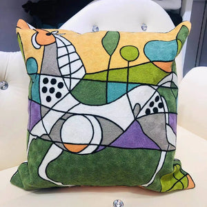 Picasso Embroidery Cushion Covers - 45cm x 45cm or 18in x 18in