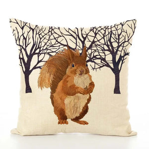 Fun Forest Animal Cushion Covers - squirrel