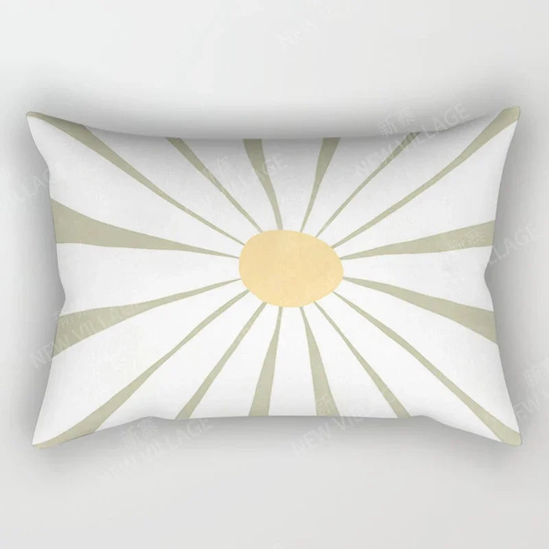 Arty Retro Floral Cushion Covers in Earthy Colours 30*50 cm