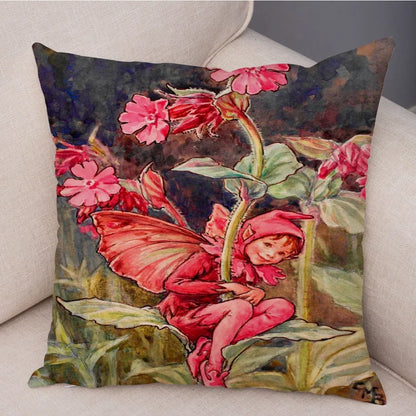 Children's Flower Fairies Cushion Covers 45cm x 45cm