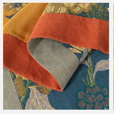 Yellow Retro Floral Bedspread / Sofathrow 100% Cotton - Kingsize & Queensize