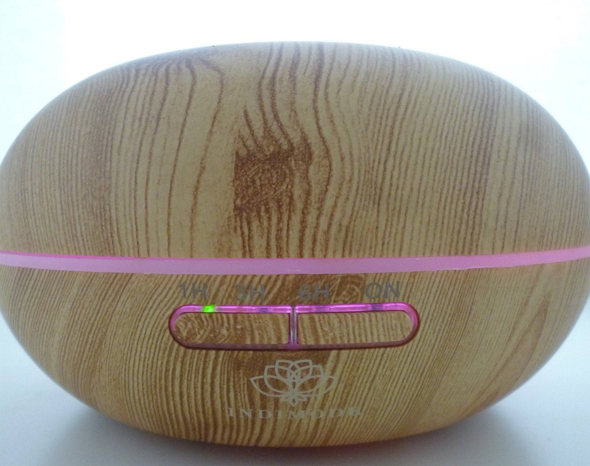 Aroma Diffuser / Humidifier in light wood with LED lights - 300ml - Indimode