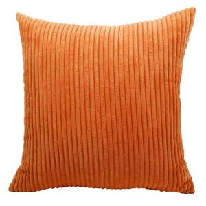 Orange Cool And Funky Corduroy Cushion Covers
