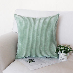 Green Cool And Funky Corduroy Cushion Covers