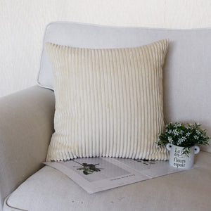 cream Cool And Funky Corduroy Cushion Covers