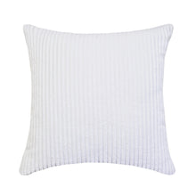 White Cool And Funky Corduroy Cushion Covers