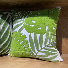 Green Cool 3D Embroidery Tropical Plant Cushion Covers