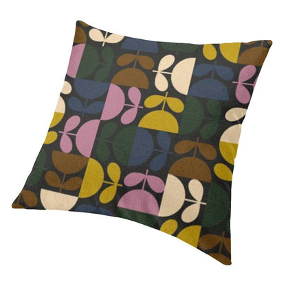 Orla Kiely Inspired Floral Print Cushion Covers - 18in, 20in, 24in