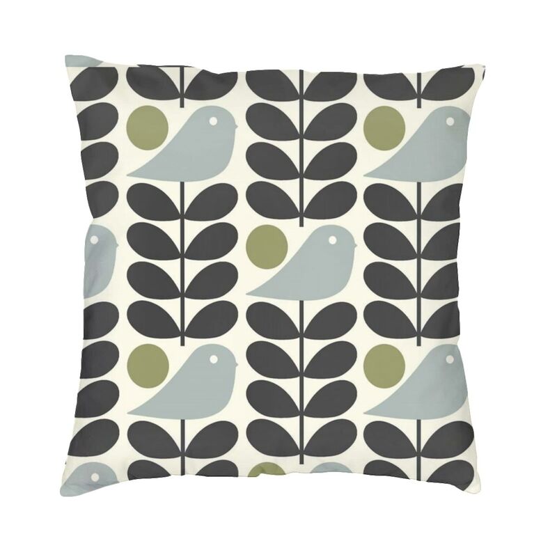 Orla Kiely Inspired Bird Cushion Covers - 18in, 20in, 24in