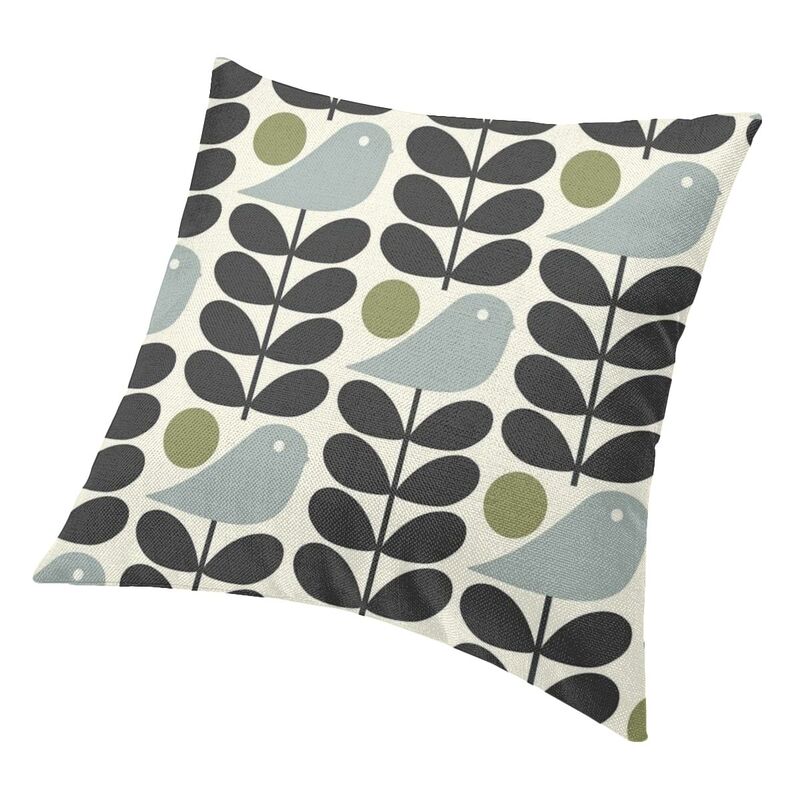 Orla Kiely Inspired Bird Cushion Covers - 18in, 20in, 24in