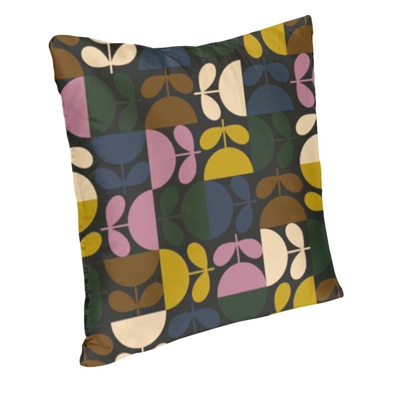 Orla Kiely Inspired Floral Print Cushion Covers - 18in, 20in, 24in