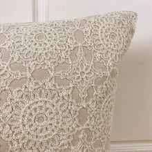 Beige Cushion Covers With Beautiful Offwhite Embroidery
