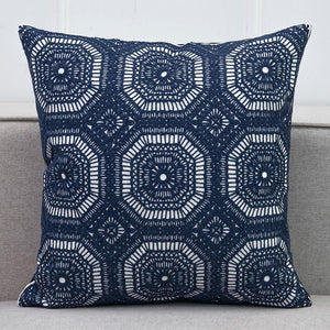 Crochet Style Embroidery Cushion Cover
