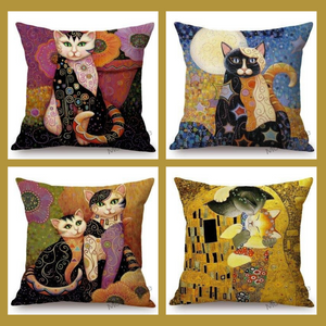 Klimt Inspired Printed Cushion Covers 45cm x 45cm