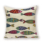 Retro Vintage Colourful Fish Cushion Covers